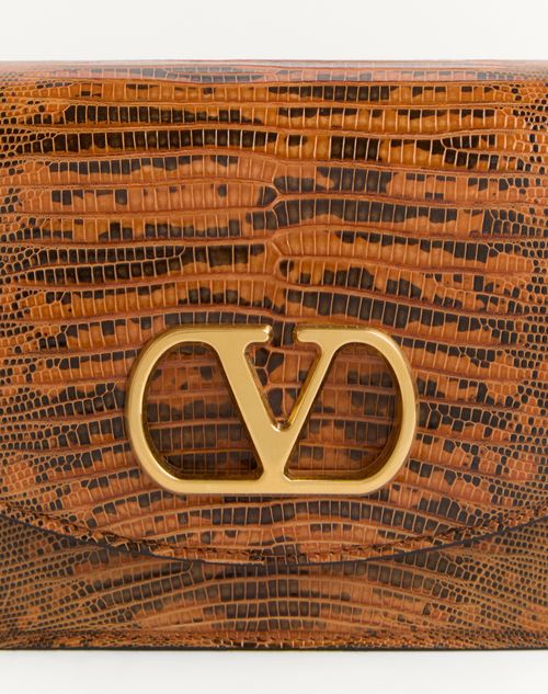 Valentino Garavani - Valentino Garavani Vain Small Shoulder Bag In Tejus - Straw - Woman - Shoulder Bags